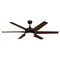 Westinghouse Ceiling Fan Indoor 60In Cayuga WIFI DmLED BkBr Rvr 6Bl Apwd/Chy Op Fr Glass 74002B00 - alternate 1